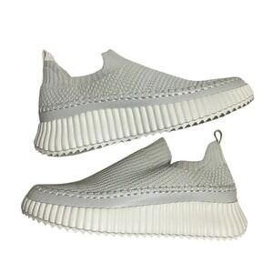 Steve Madden Samarah Womens Gray White Slip On Low Top Sneakers Size 7.5M‎